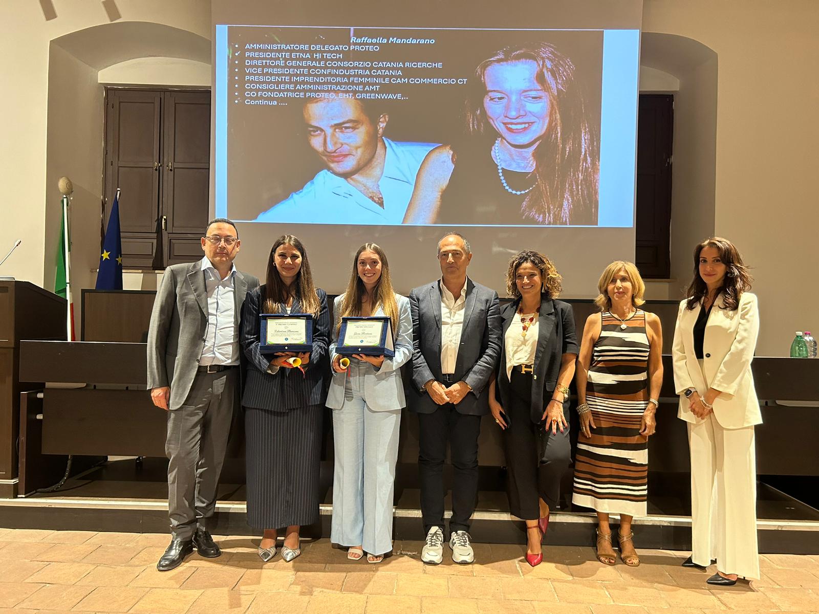 Valentina Mancuso e Gioia Montano alla premiazione 2024 del Premio Lympha
